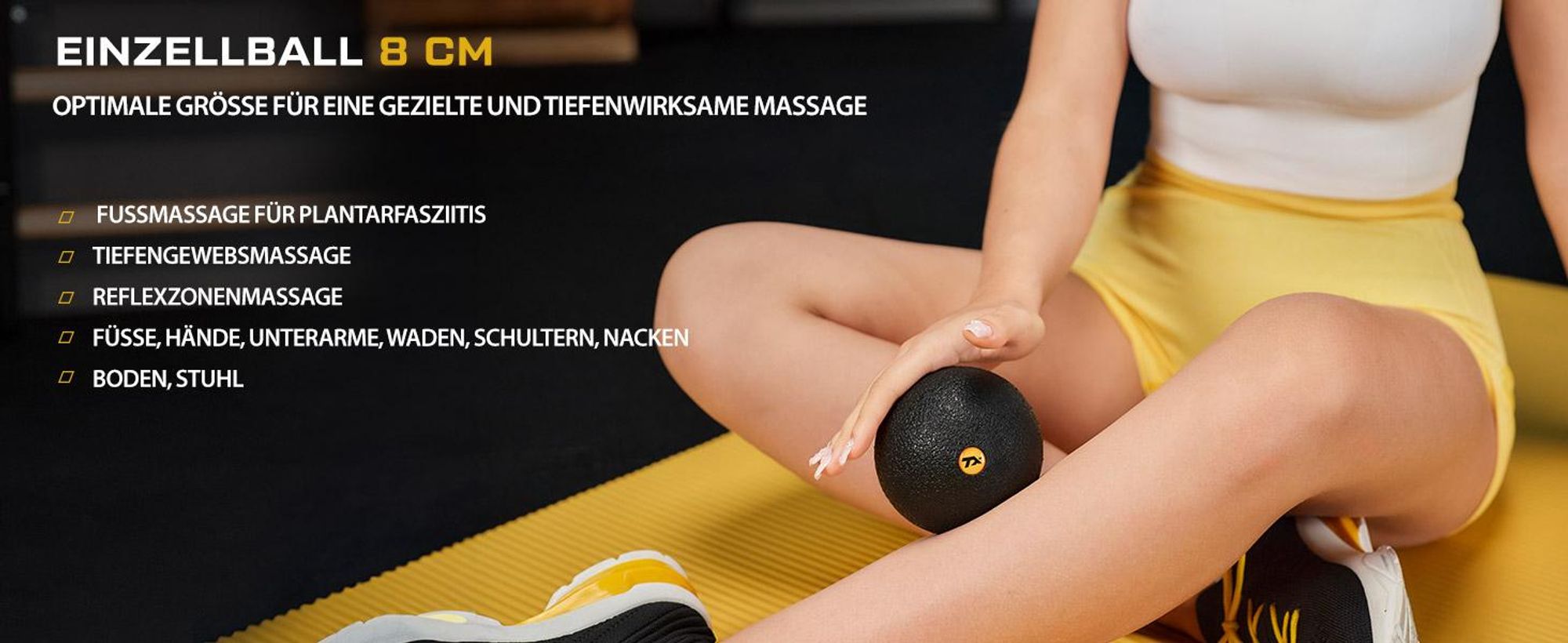 TREX SPORT Faszienrolle Massageball 3er Set TX-035EPS | EPP Massagerolle, Massagebälle | Triggerpunkt, Rückenmassage, Selbstmassage, mit Tragetasche