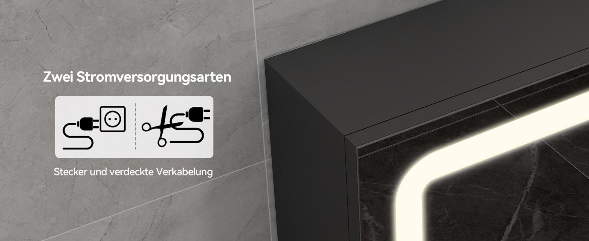 Puluomis Spiegelschrank Bad 80cm mit 3 färbiger dimmbarer Beleuchtung, Digitaler Uhr Handtuchhalter Antibeschlag Badezimmerschrank Wandschrank schwarz