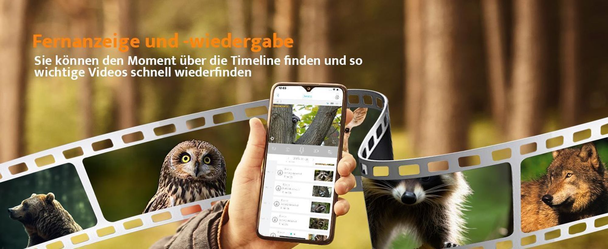 4G LTE Wildkamera mit SIM Karte 2K Solar Wildtierkamera mit Handyübertragung App Kabellos Überwachungskamera Aussen Akku mit Farbnachtsicht PIR