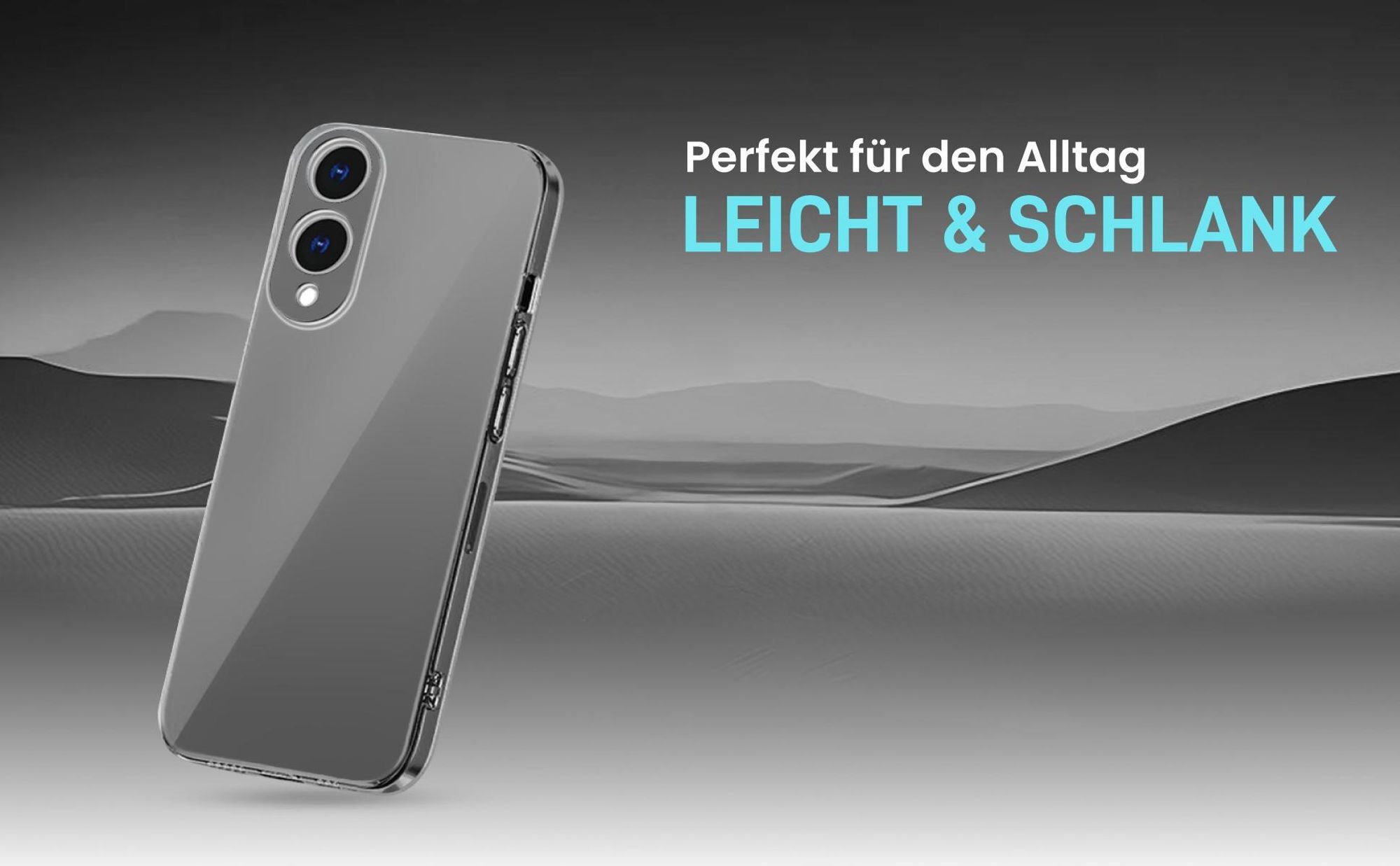 Hochtransparente Hülle für einen schlichten Look kompatibel mit Samsung Galaxy S25 Edge