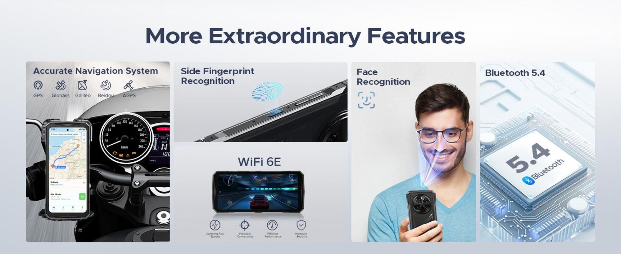 DOOGEE V40 outdoorový mobilní telefon bez smlouvy 5G - MediaTek Dimensity 7300 Android 14 mobilní telefon, 32GB RAM + 512GB ROM outdoorový smartphone, odolný mobilní telefon na staveniště