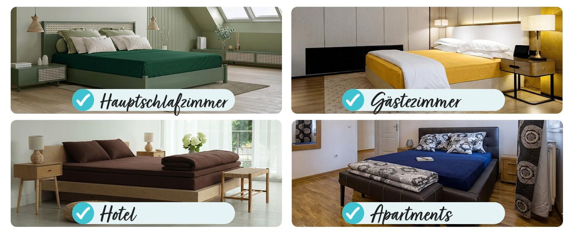 EllaTex Premium Spannbettlaken 200x220–220x240 Baumwolle-Elasthan 200 g/m² – Spannbetttuch 40 cm Steg, Boxspringbett & Wasserbett XXL, Farbe: Rot