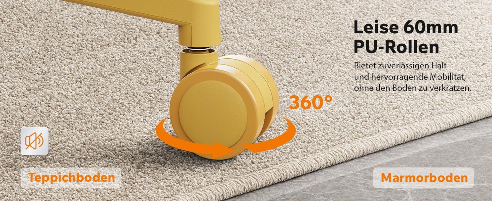 SENSE7 Moyo Ergonomischer Bürostuhl Schreibtischstuhl Gelb 3D-Armlehnen Netzrücken Lendenwirbelstütze Chefsessel Homeoffice PC Stuhl 150 kg