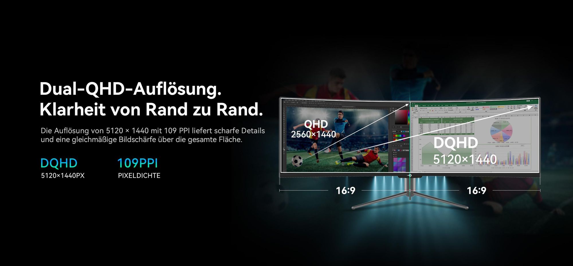 TITAN ARMY C49C1S: 49" Curved Gaming Monitor, 32:9 Dual QHD, 240Hz, 1ms, HDR400, USB-C 65W, KVM
