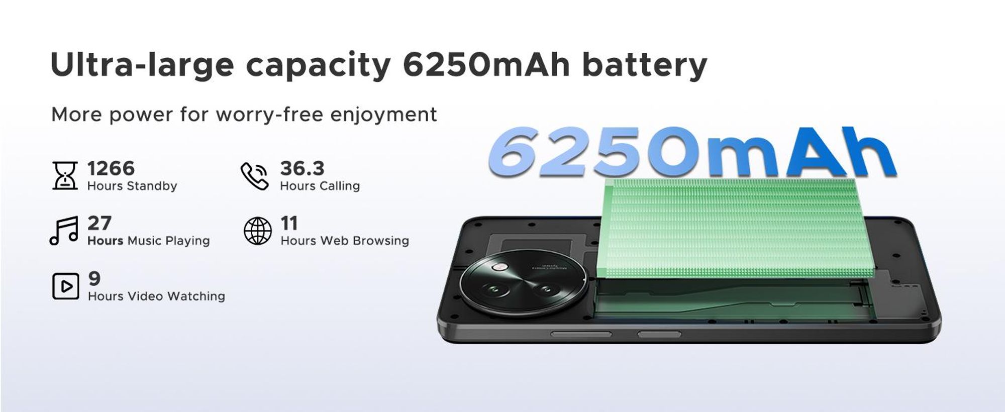DOOGEE Note59 Pro, smartphone, Android 16, 6,75" displej s obnovovací frekvencí 120 Hz, baterie 6250 mAh, 48 GB RAM + 256 GB úložiště, 5G, 16 MP fotoaparát, NFC, čtečka otisků prstů, bez smlouvy