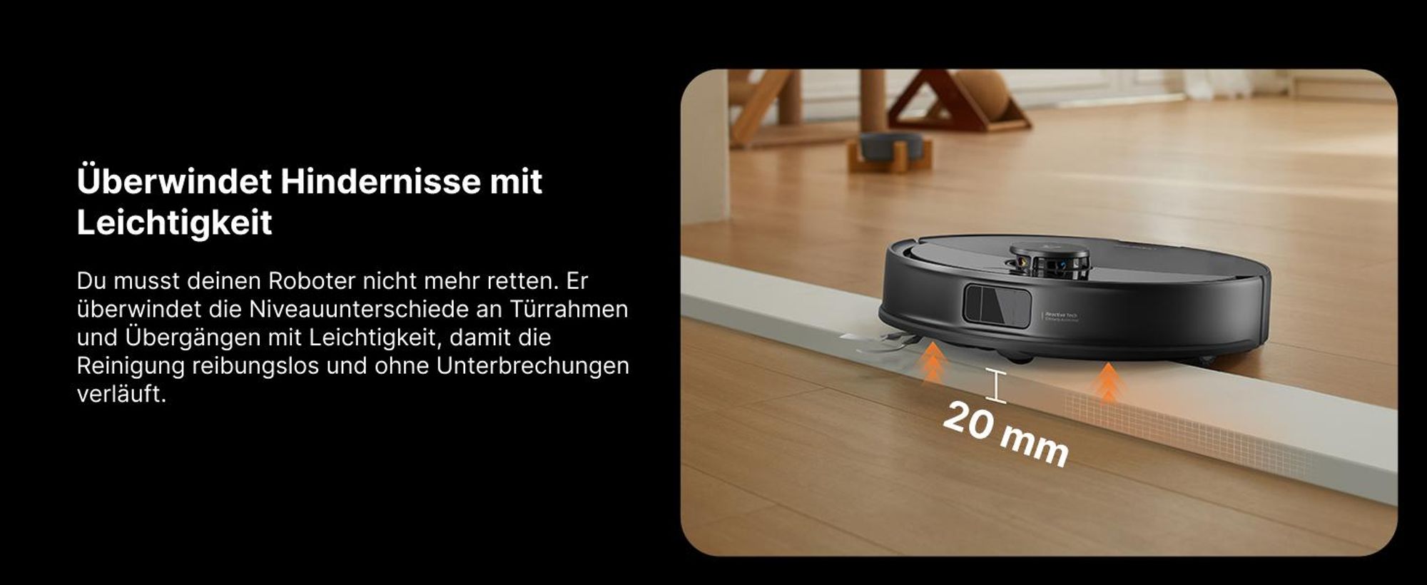 Roborock Q10 PF+ Staubsauger Roboter 10000 Pa (Upgrade von Q8 max+), Dual Anti-Tangle-System, Auto-Entleerungsstation für 7 Wochen, Schwarz