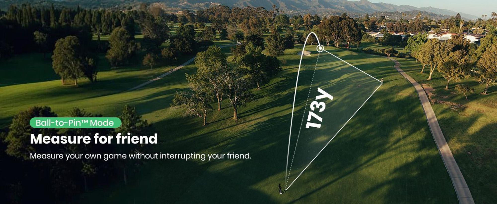 MiLESEEY GenePro G1 Télémètre de golf avec écran tactile GPS, 43 000 parcours, 1200m