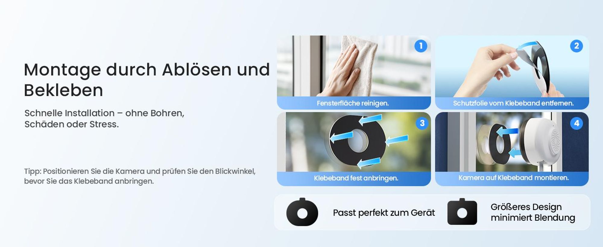 ZOSI C680 2K Fenster Überwachungskamera mit Vollfarb-Nachtsicht, 3MP 2,4/5 GHz WLAN Innenkamera mit KI-Erkennung, Cloud/Karte-Speicher, Plug-in Strom