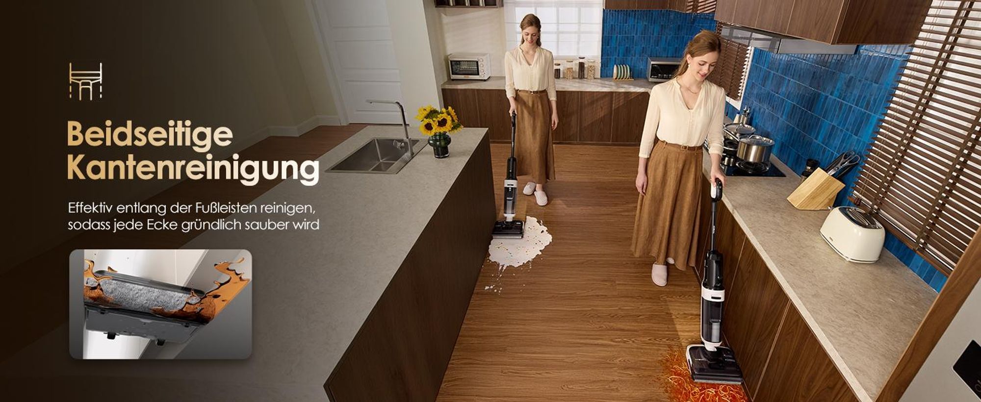 Tineco Floor ONE Switch S6 Stretch Breeze Nass Trockensauger 180° Lay-Flat 85°C Flashdry 5-in-1 Selbstreinigung Handstaubsauger (Stretch S6 Combo)