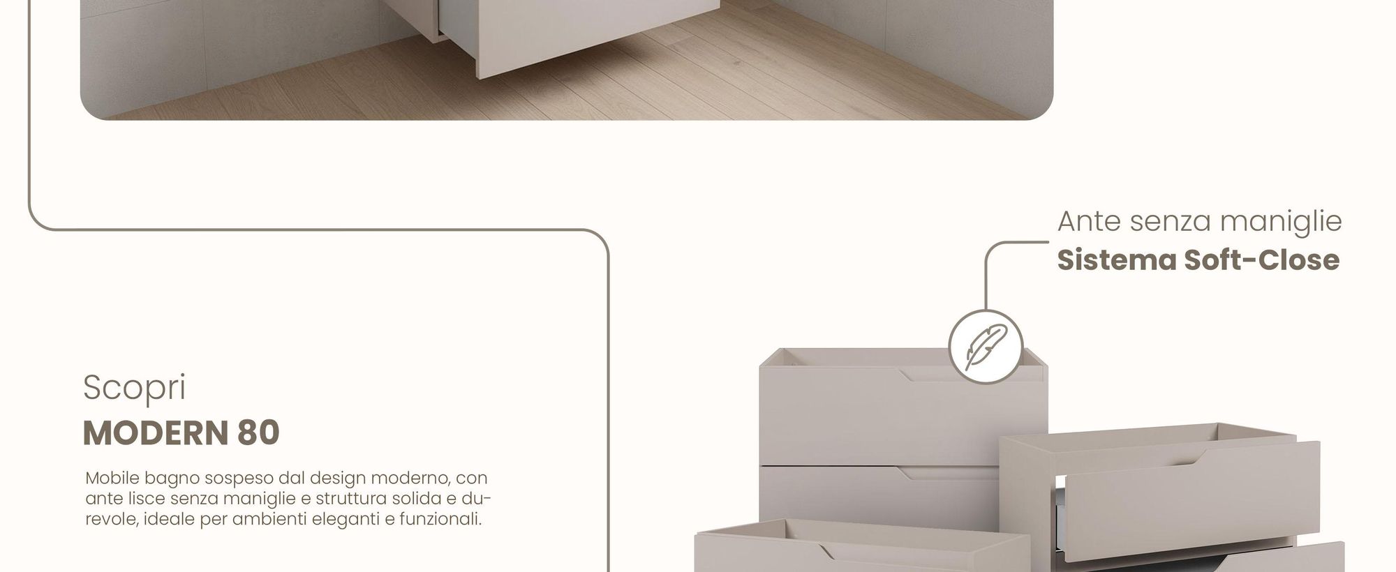 RODAN, mobile bagno, mobile sotto lavabo, mobile bagno moderno, mobili per il bagno
