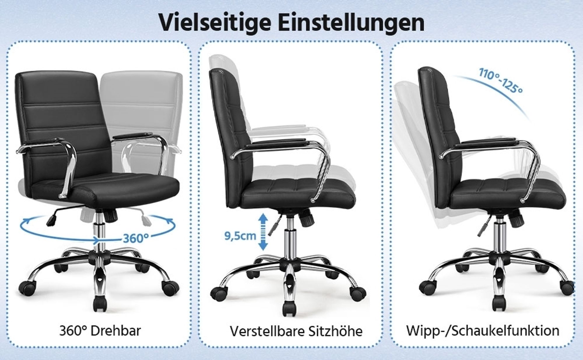 Verstellbarer Schreibtischstuhl