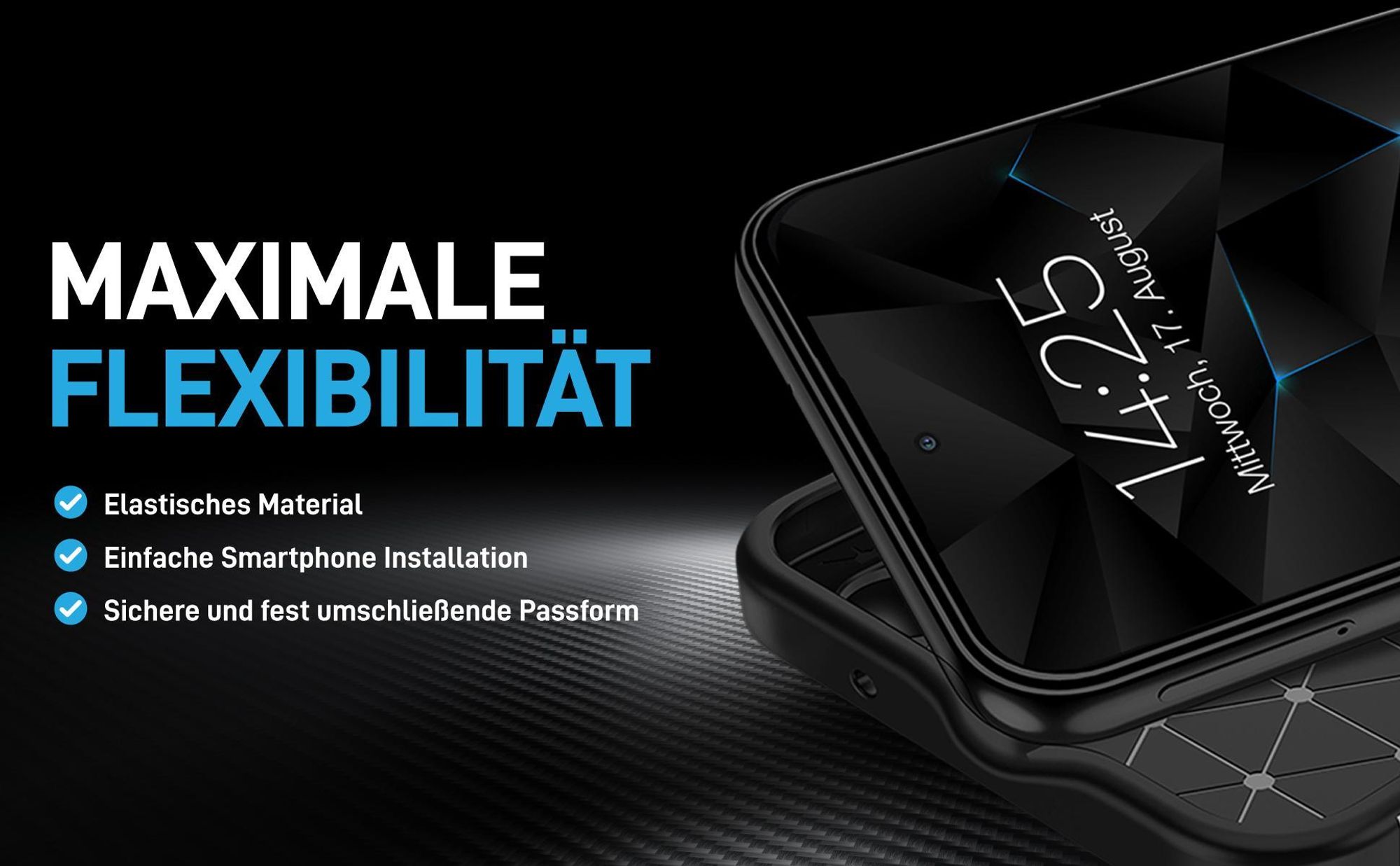 Flexbiles Smartphone Cover für Samsung Galaxy A55 5G mit perfekter Passform