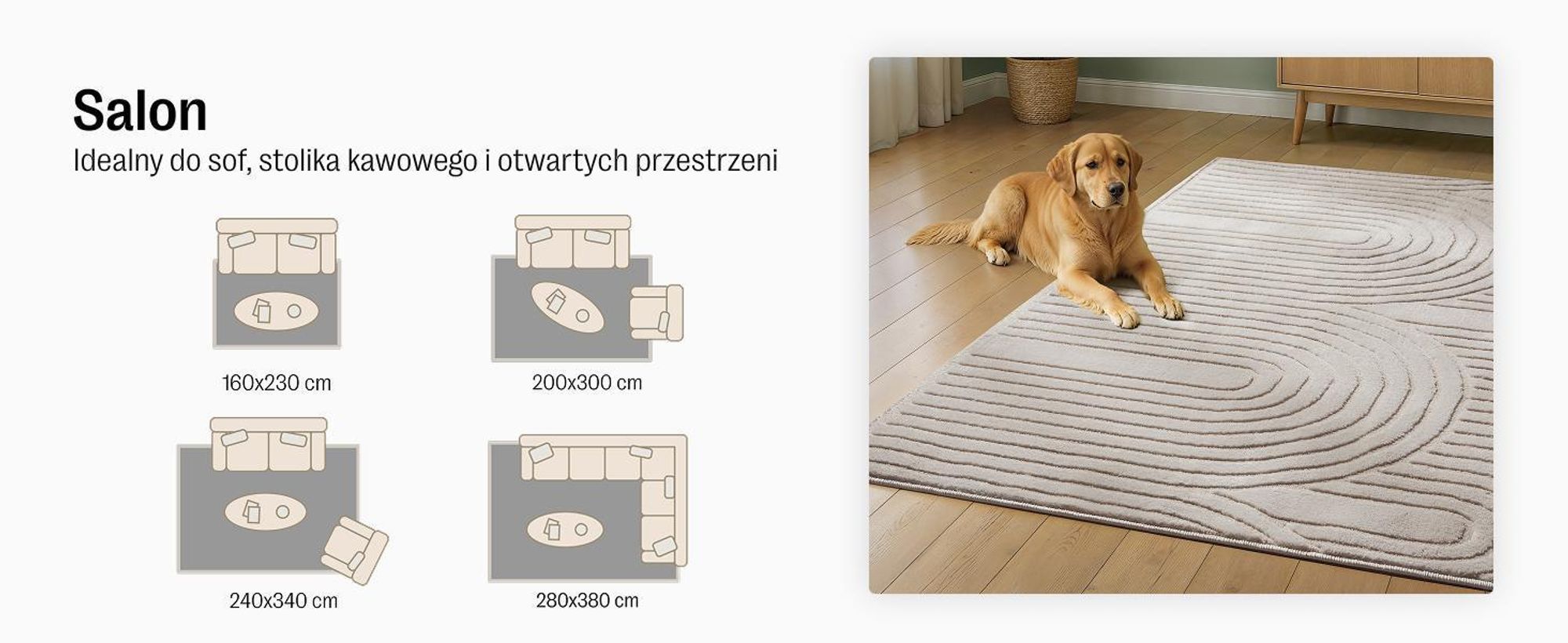 benuta dywan do salonu Claire Szary 200x300 cm dywan do salonu prostokątny wzór nowoczesny krótki włos skandynawski