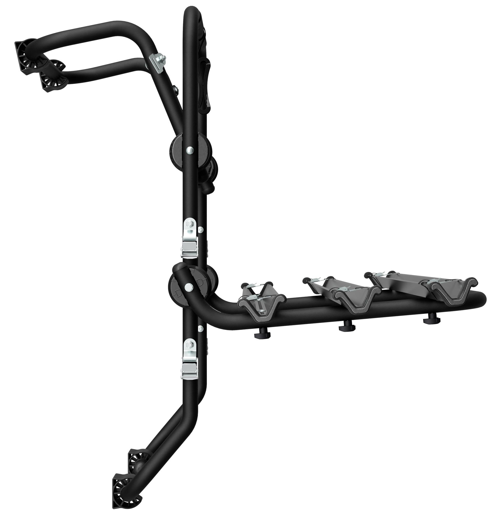 Padova 3 Stahl - Heckklappen-Fahrradträger Für 3 Fahrräder (Schwarz)