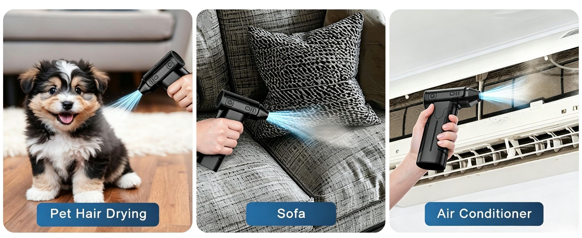 Elektrische Druckluftgebläse,Mini Staubgebläse,Tragbar Air Duster,110000U/min,Stufenlose Geschwindigkeitsregelung,Typ-C-Ladefunktion,Kabelloser,85min