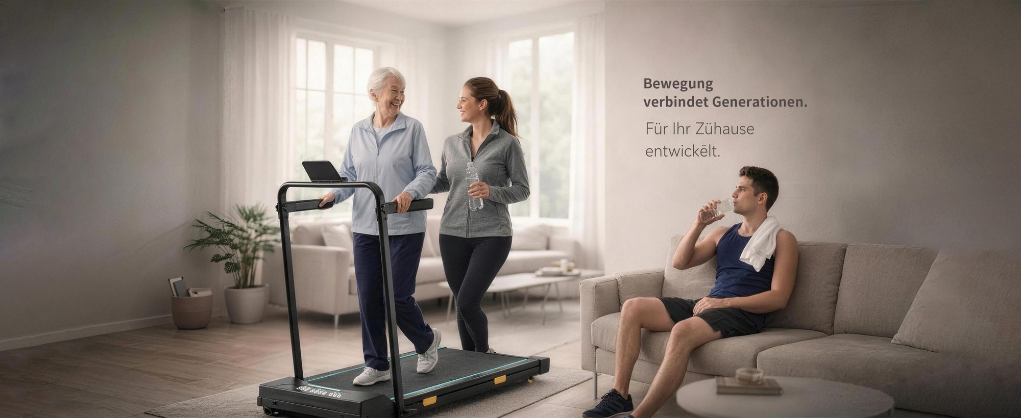 Bieżnia FunLife F3, składana, cicha, typu "walking pad", prędkość 1-10 km/h, silnik bezszczotkowy, nachylenie do 7%, linka bezpieczeństwa i system podwójnych uchwytów, maksymalne obciążenie 120 kg