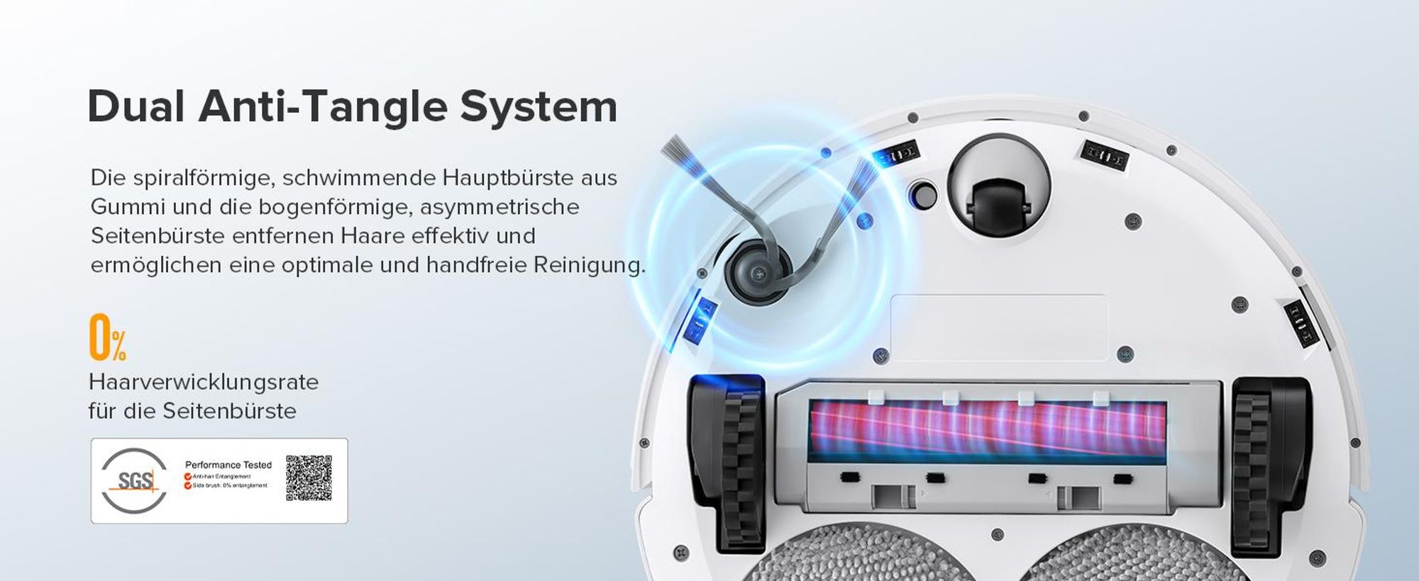 Roborock QV 35A Staubsauger Roboter 8.000pa(Upgrade von Qrevo/Qrevo Plus),Anti-Verfilzungs-Seitenbürste, PreciSense LiDAR, All-in-One Dock, Weiß