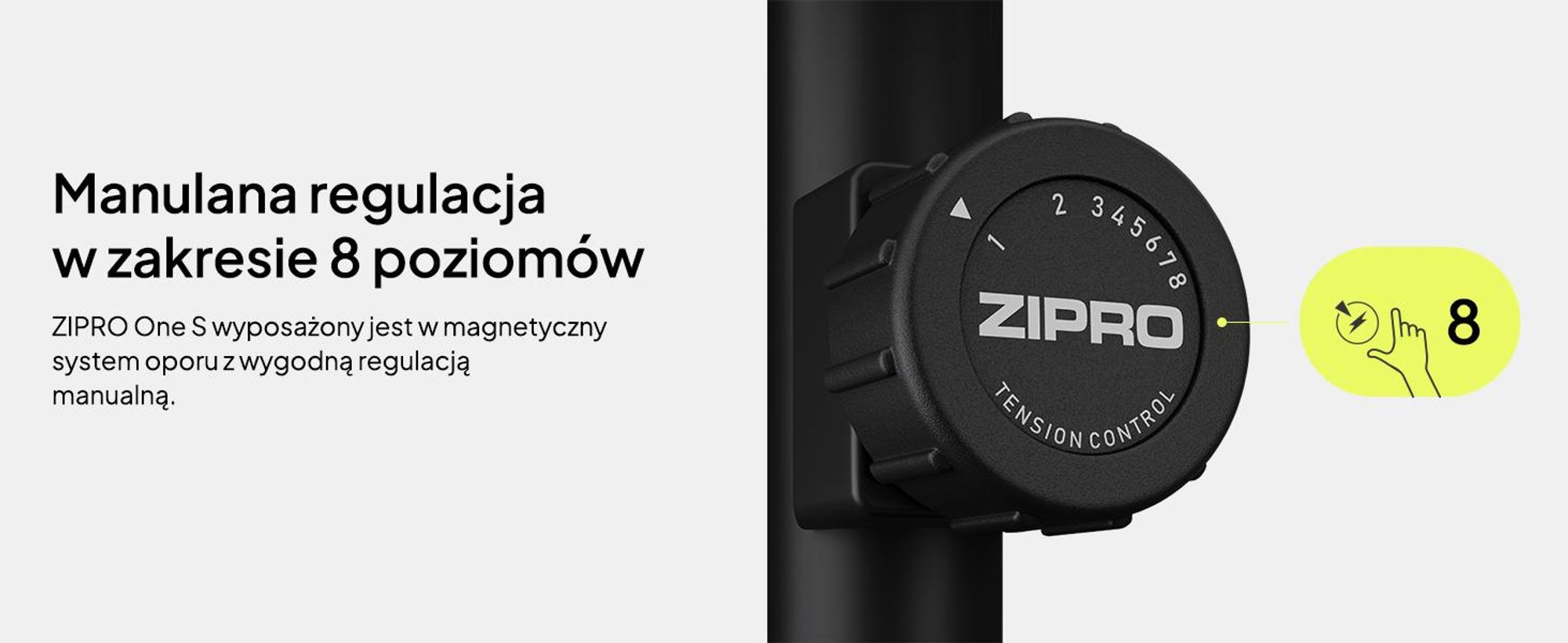 Rower treningowy Zipro One S Gold – kompaktowy rower fitness do użytku domowego Cichy rower treningowy z pomiarem tętna, komputerem LCD i uchwytem na tablet Design Edition