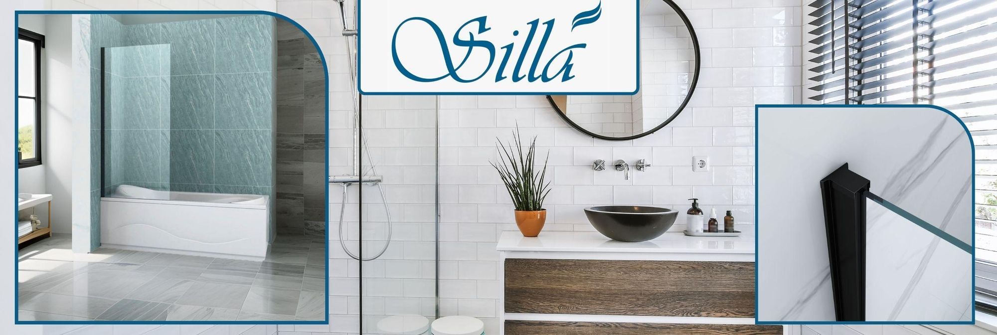 Silla, duschwand badewanne 50x150, duschwand aus glas, badewannenaufsatz, faltwand