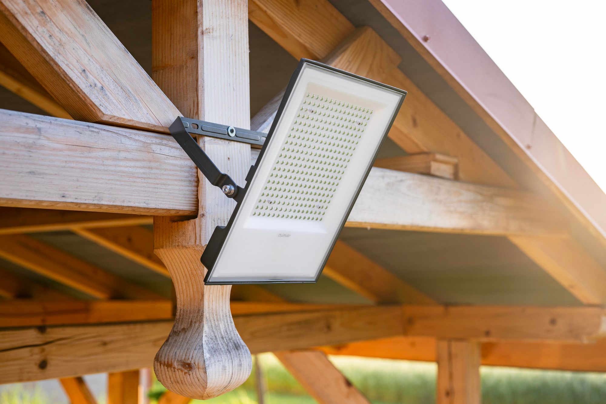 LUMILED LED Strahler mit Linse 200W Superhell Außenstrahler 22000 lm LED Fluter Strahler für Außen IP65 Wasserdicht IK05 4000K Neutralweiß Scheinwerfer Flutlichter schwarz Flutlichtstrahler