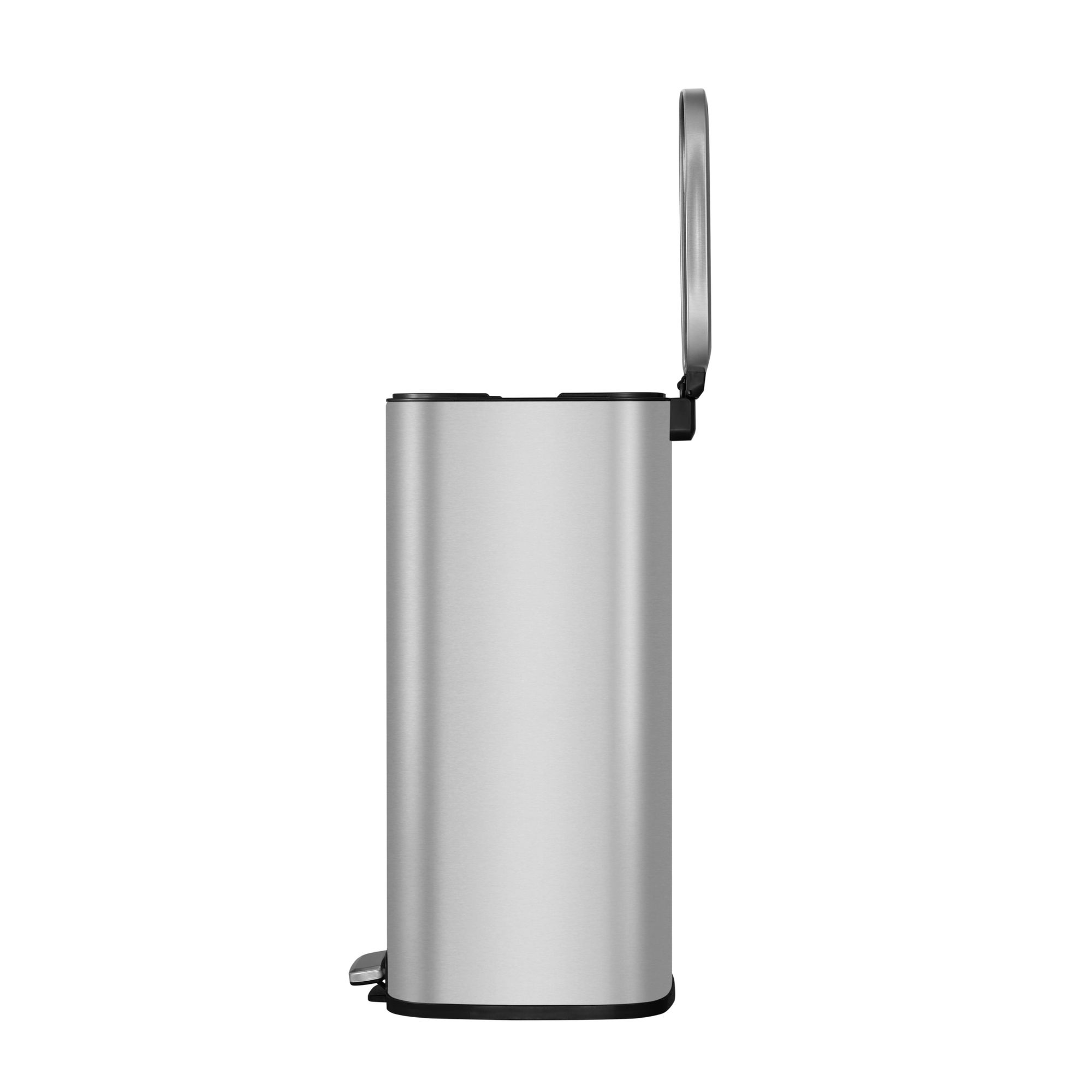 EKO - Pattumiera a pedale Stella 30 litri - Acciaio inox - Acciaio inox opaco