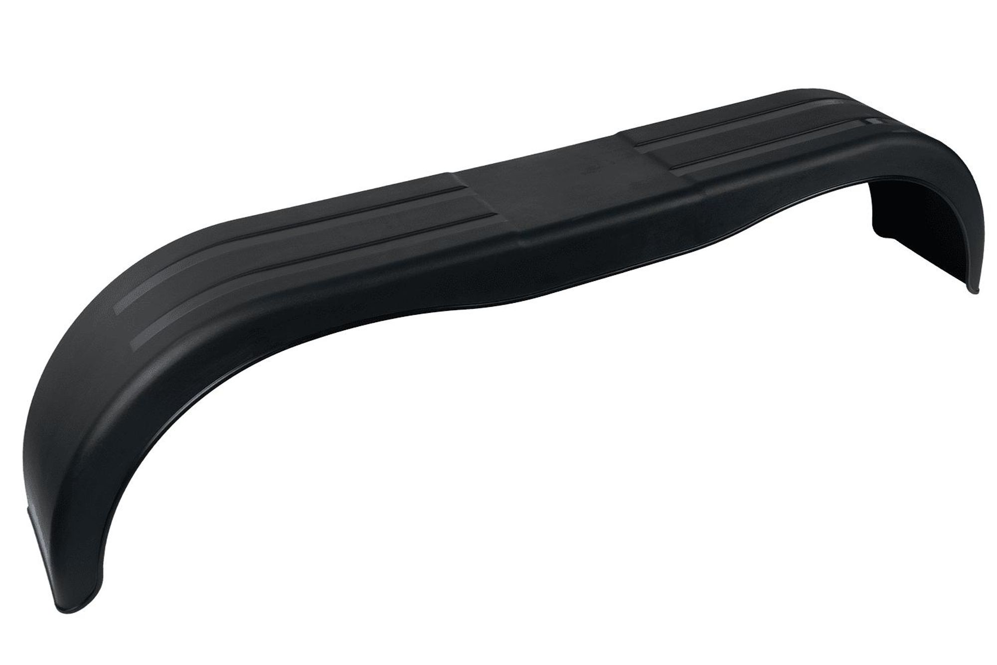 DOMAR D20522 Tandem-Kotflügel 13-14 Zoll aus Kunststoff für Pkw-Anhänger 1500x220 mm als stabiler schwarzer Radkasten