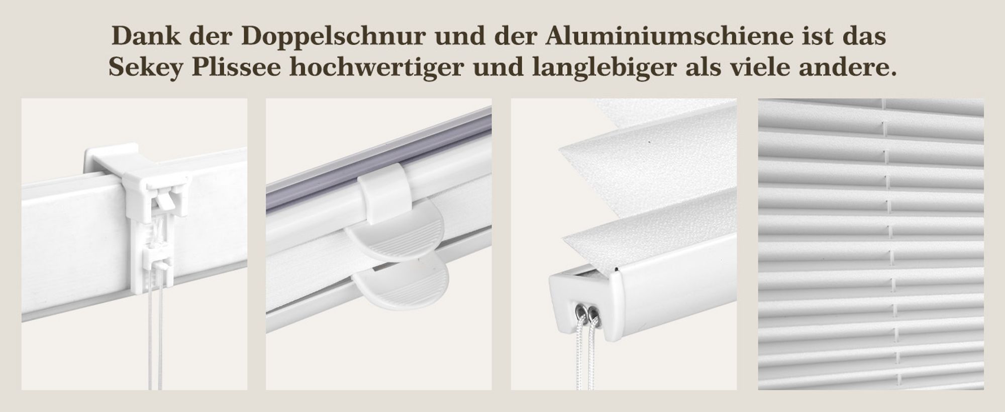 Plissee Klemmfix ohne Bohren 80x150cm Dunkelgrau Sonnenschutzrollo Verspannt Blickdicht Lichtschutz Faltrollo Jalousie Rollos für Fenster und Tür