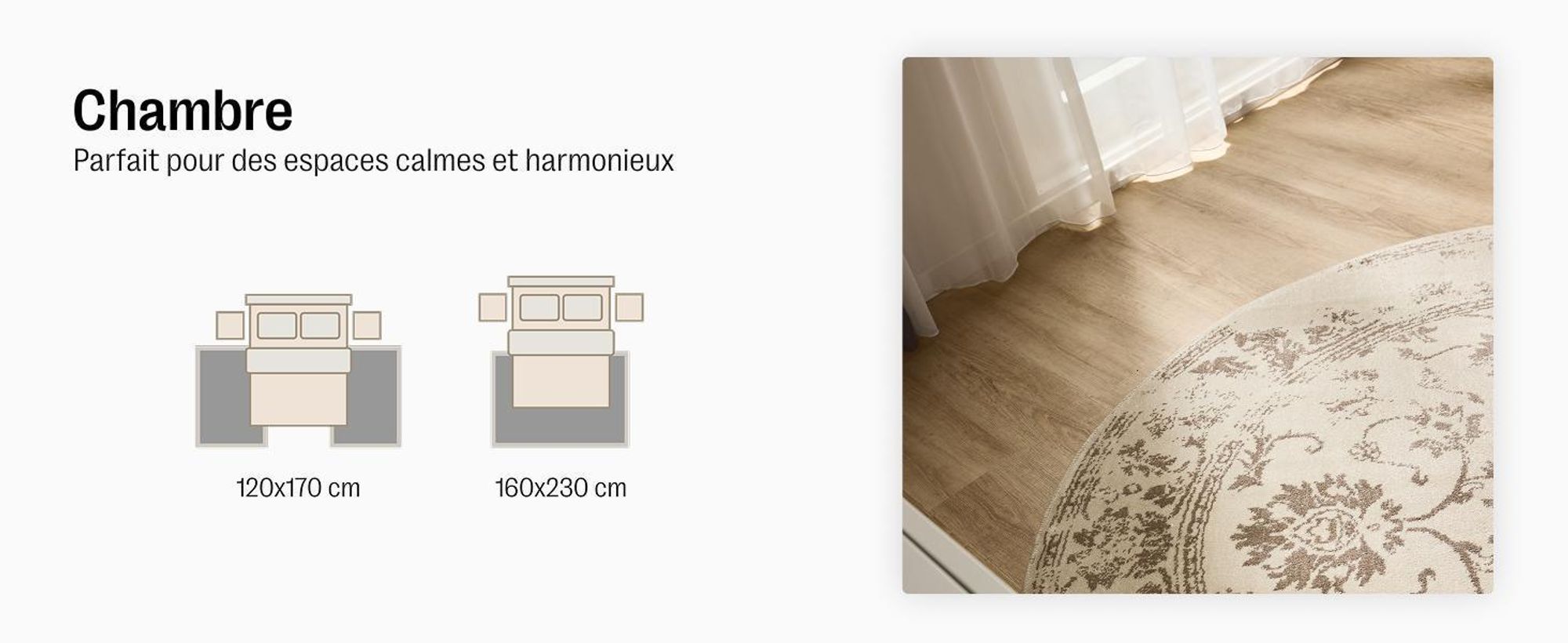 benuta tapis vintage salon Suki Crème/Beige 200x300 cm tapis de salon chambre doux oriental rectangulaire