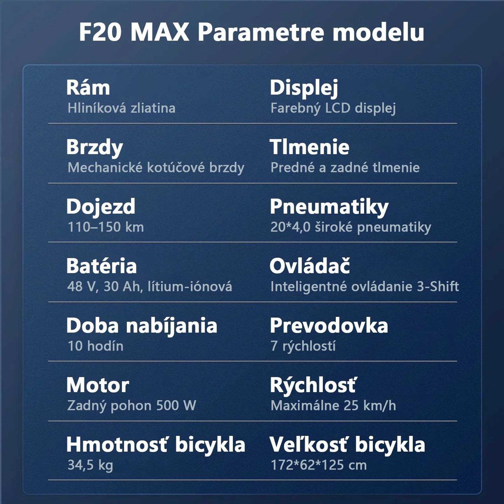 Electric Bike FAFREES F20 Max - Batéria 48V30AH Pneumatika 20" Mechanická kotúčová brzda - Čierna