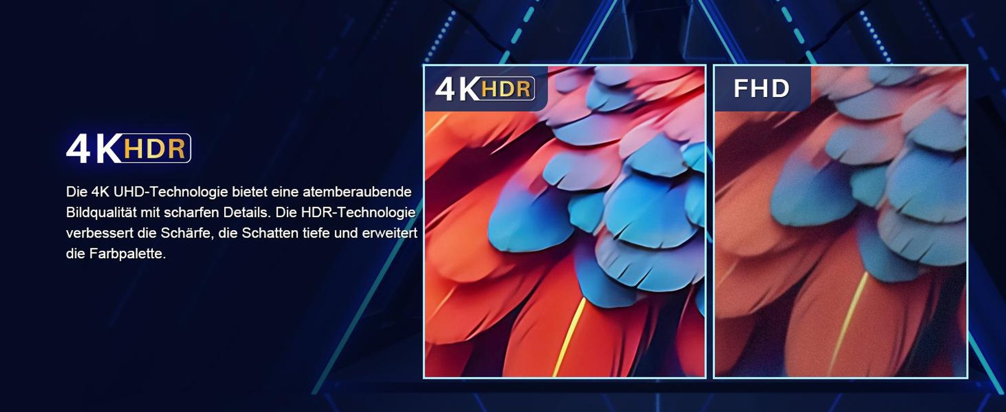 TuTu Android Smart TV - QLED 4K Ultra HD - 43 Zoll/109 cm - Randlos Design - Tripple Tuner DVB-T/T2/S/S2/C - HDMI x3, USB x2, CI+ - Sprachsteuerung & Streaming-Apps - Montiert in Eindhoven, Niederlande - TUQ43UN1