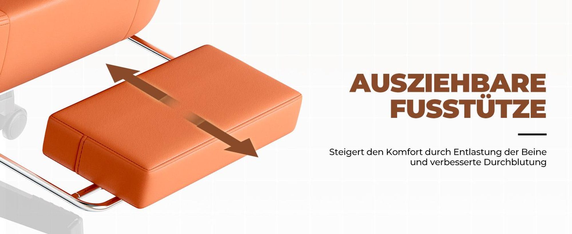 GTPLAYER Gaming Stuhl Ergonomischer Gaming Sessel Schreibtischstuhl Bürostuhl mit Stoffoberfläche Federsitzkissen, Verbindungsarmlehnen, mit Fußstütze
