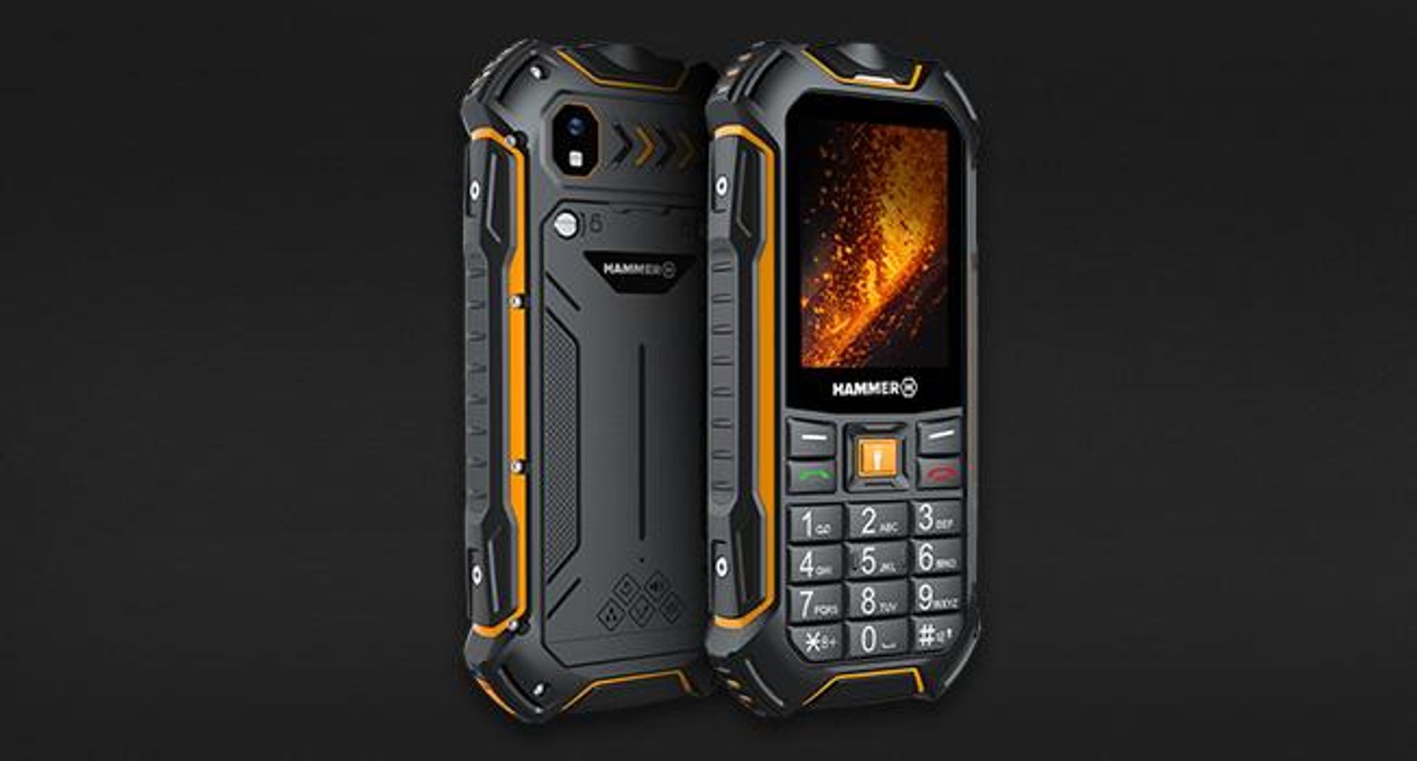 HAMMER BOOST 2 LTE – robustes, wasserdichtes Mobiltelefon mit Tastatur