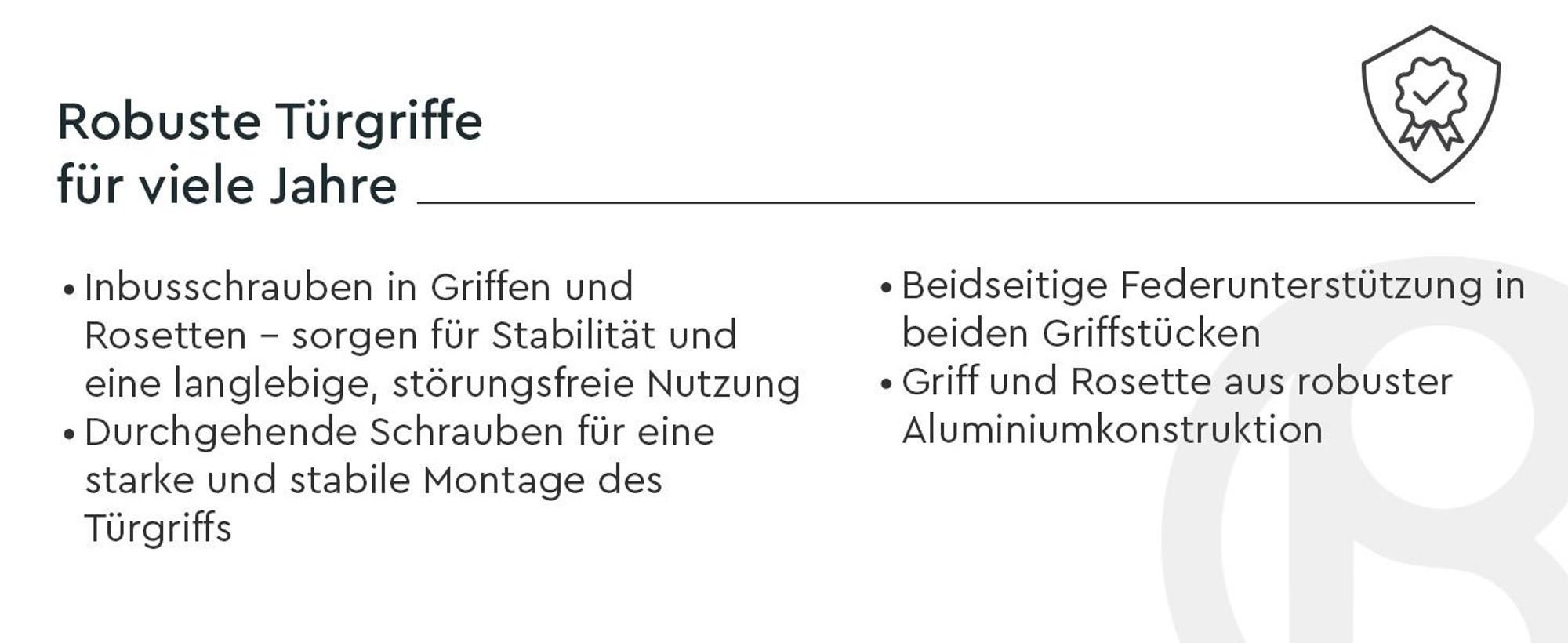 QRS - SORIA Türgriff für Zimmertüren, Türklinken Griff Set, mit Rosette BB, Schwarz - Türbeschlag, Türdrückergarnitur für Innentür