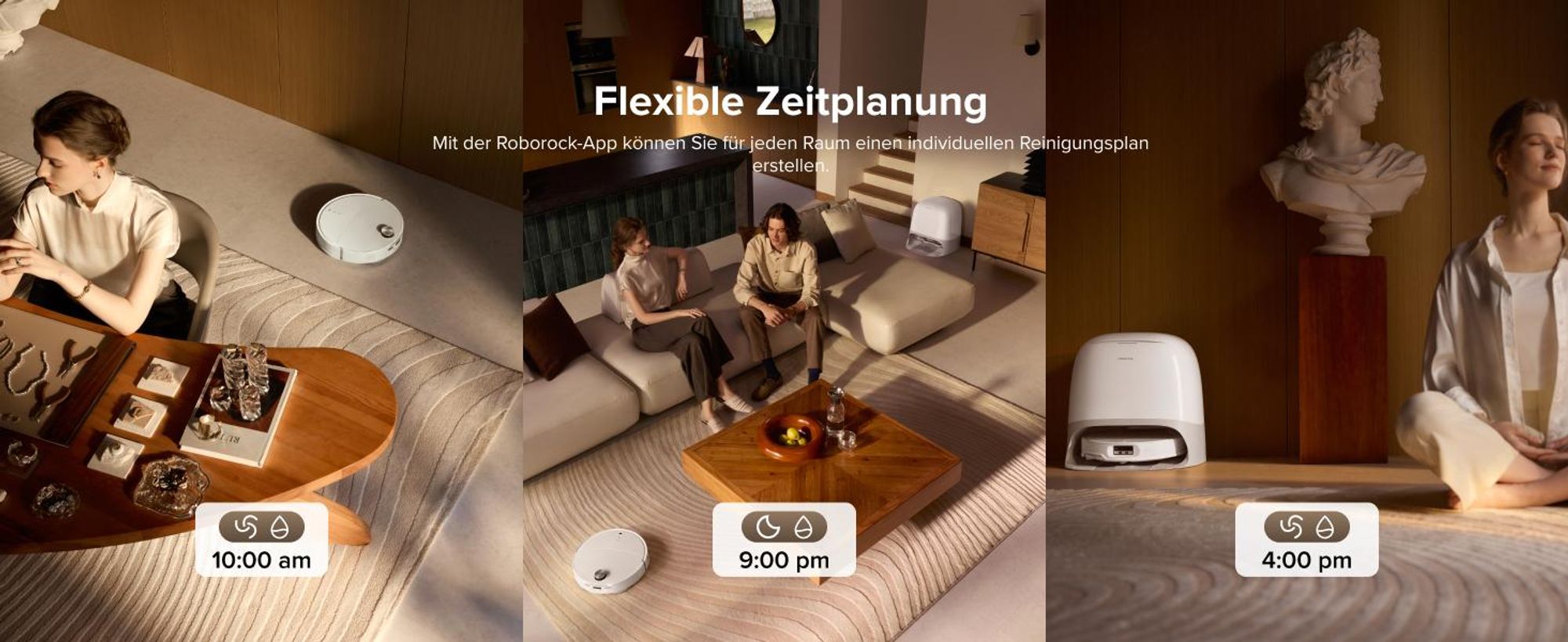 Roborock Qrevo CurvX Saugroboter mit Wischfunktion, 22.000Pa Saugkraft, 7,98 Ultra Slim, Dual Anti-Tangle-System, Reactive Al-Hinderniserkennung(Weiß)