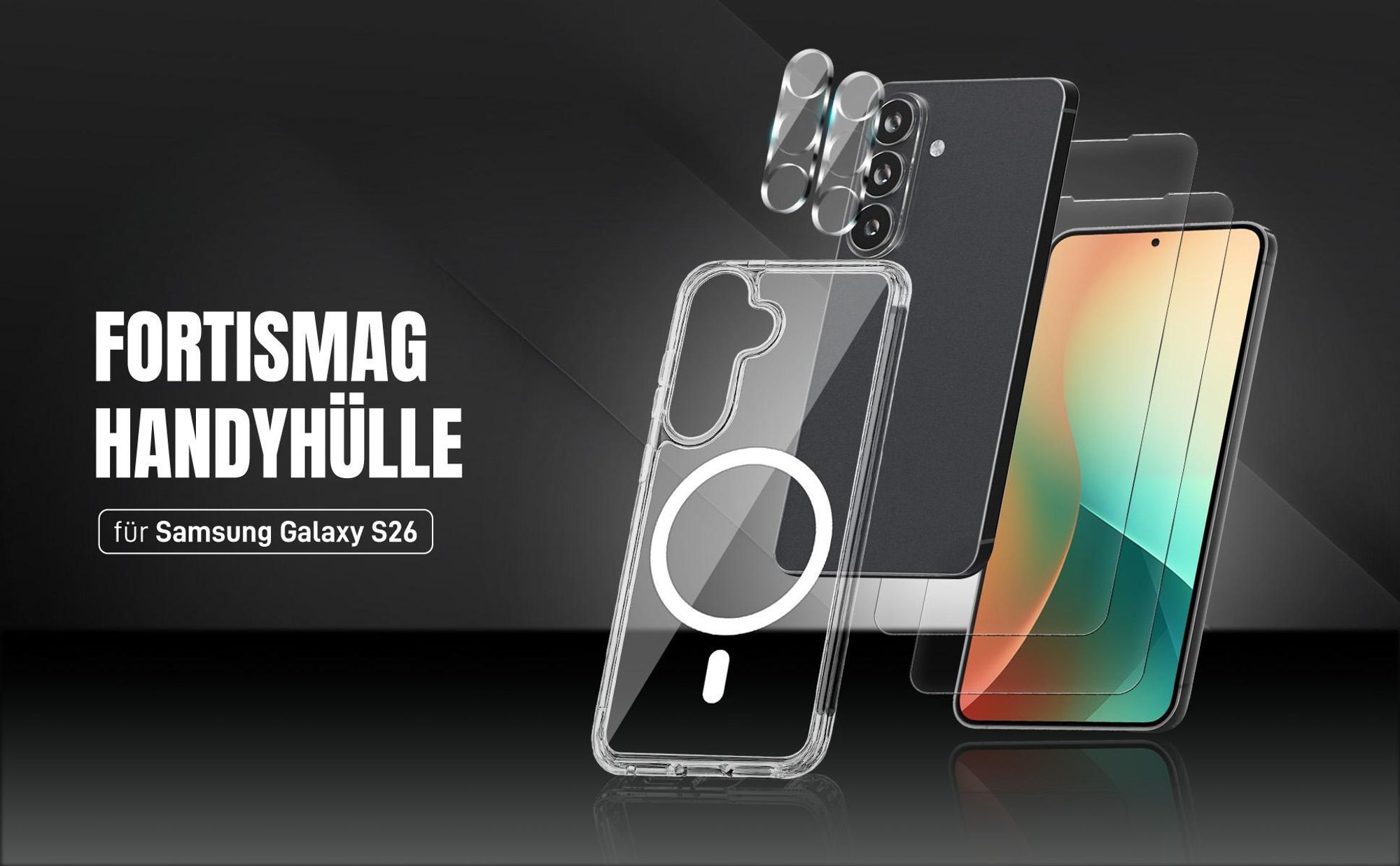 Transparente Handyhülle für Samsung Galaxy S26 aus hochwertigen Materialien