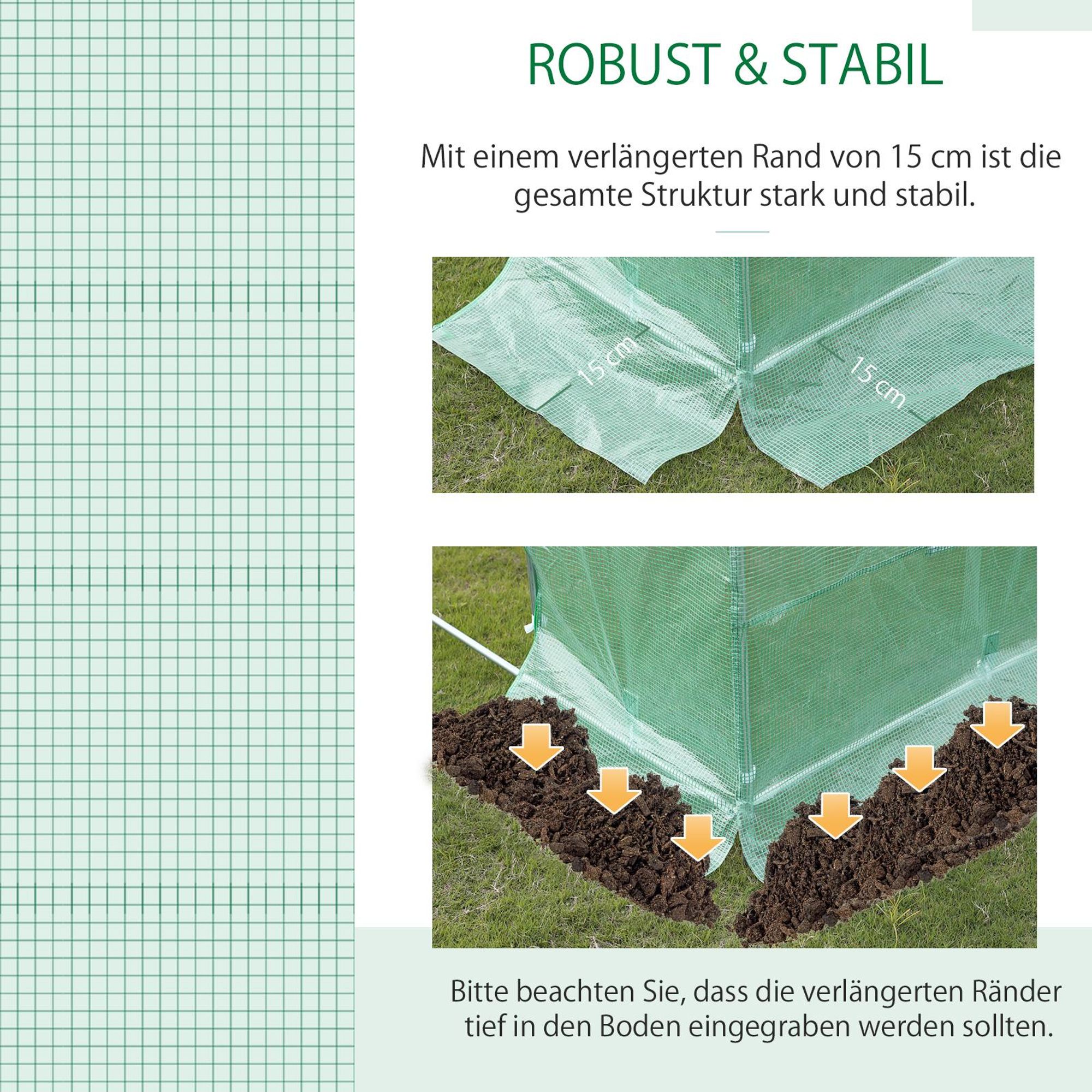 Folie Gewächshaushülle Ersatz