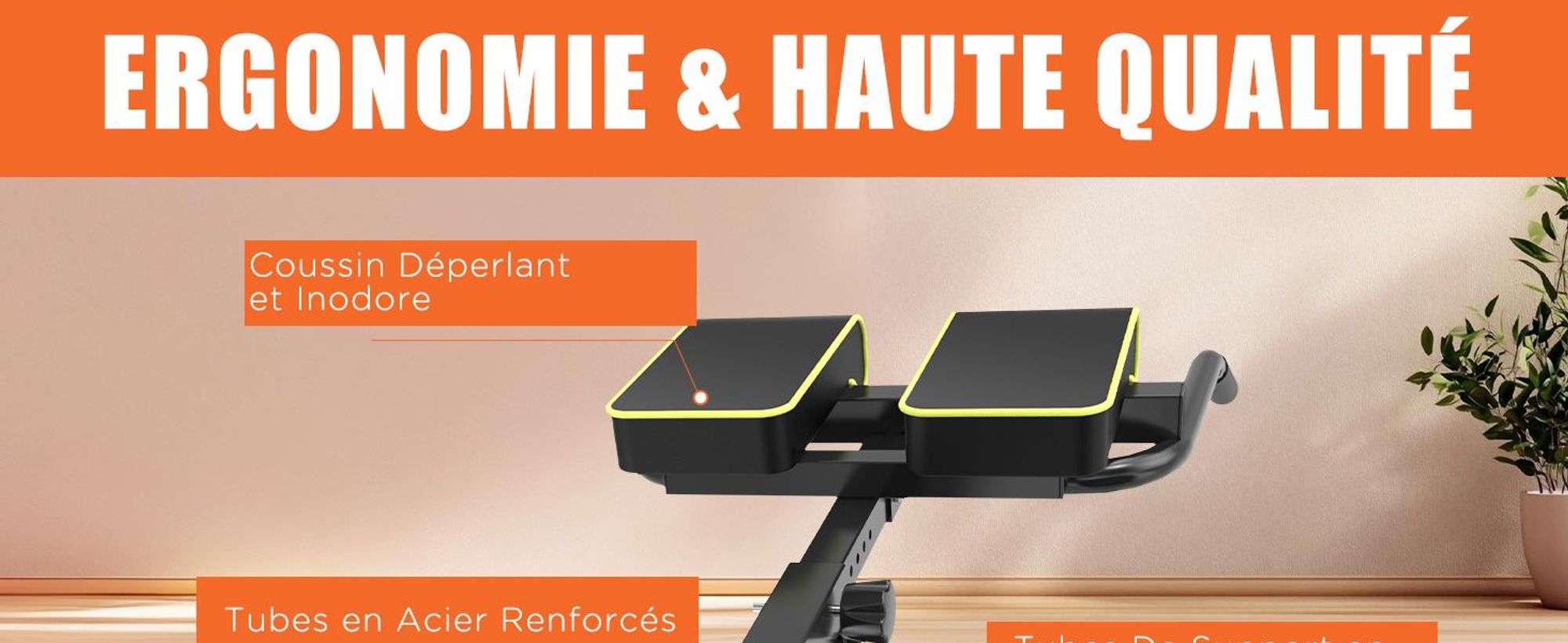 DH FitLife 5-en-1 Banc de musculation réglable, Rameur, Banc de Hyperextension, Abdominaux et Dips | Compact et Pliable, Charge max. 150kg