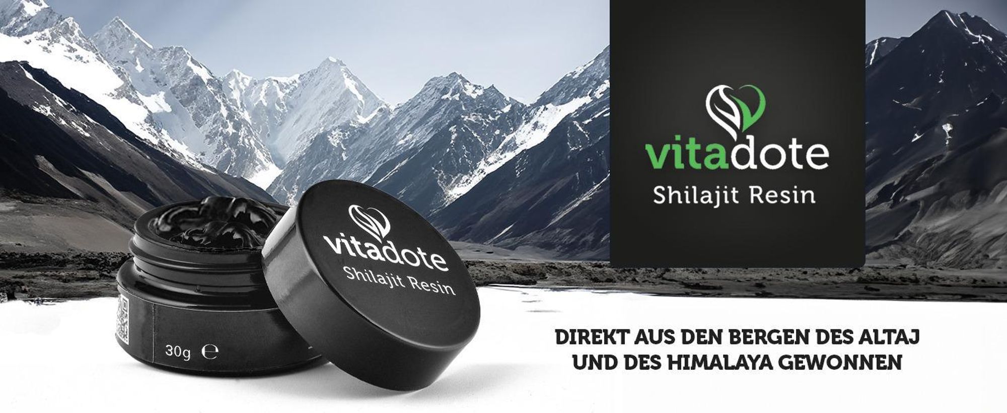 100% natürliches Shilajit-Harz aus dem Himalaya- und Altaj-Gebirge