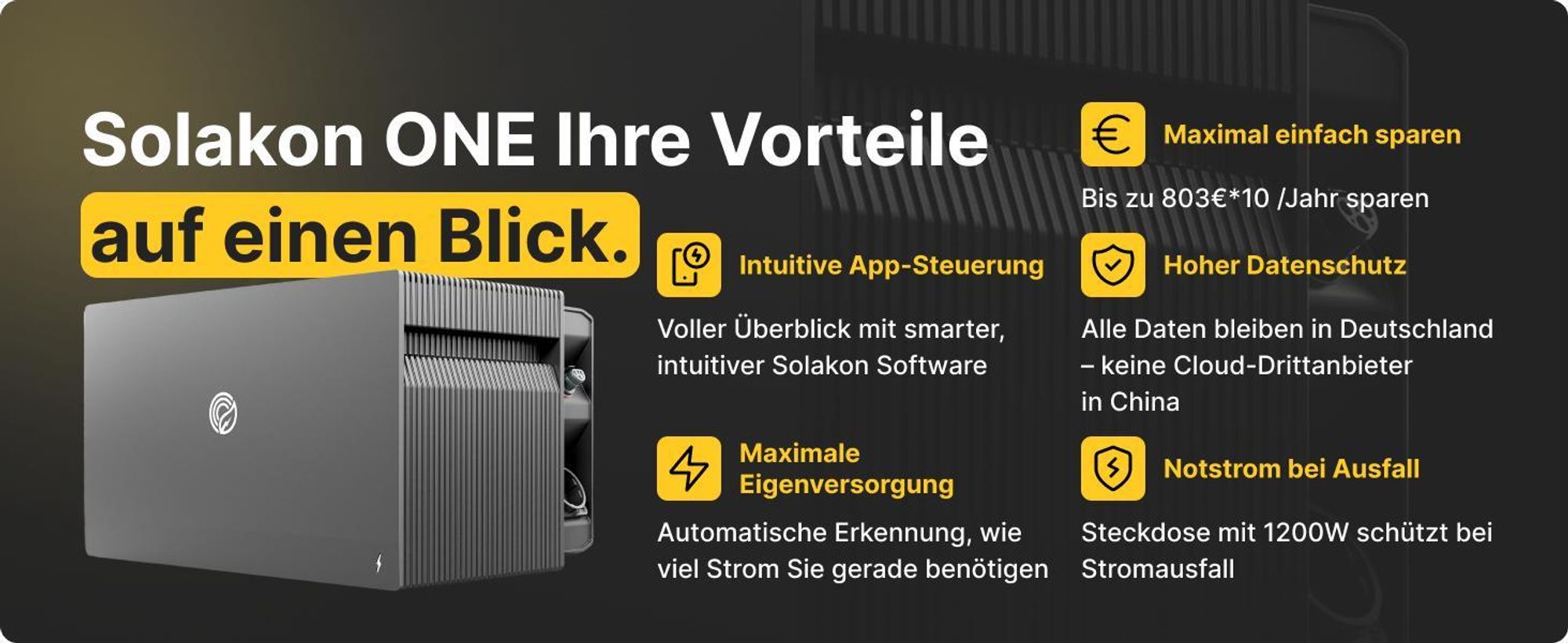 Balkonkraftwerk 1000W Solaranlage mit Ziegeldach Halterung (Paarmontage) Steckerfertig Komplettset Photovoltaik Anlage 800W, Kabellänge: 5m, Solakon