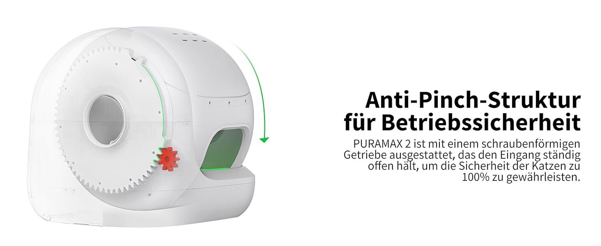 PETKIT Selbstreinigende Katzentoilette, PuraMax 2 Katzentoilette für mehrere Katzen(1. Generation Upgrade), App-Steuerung