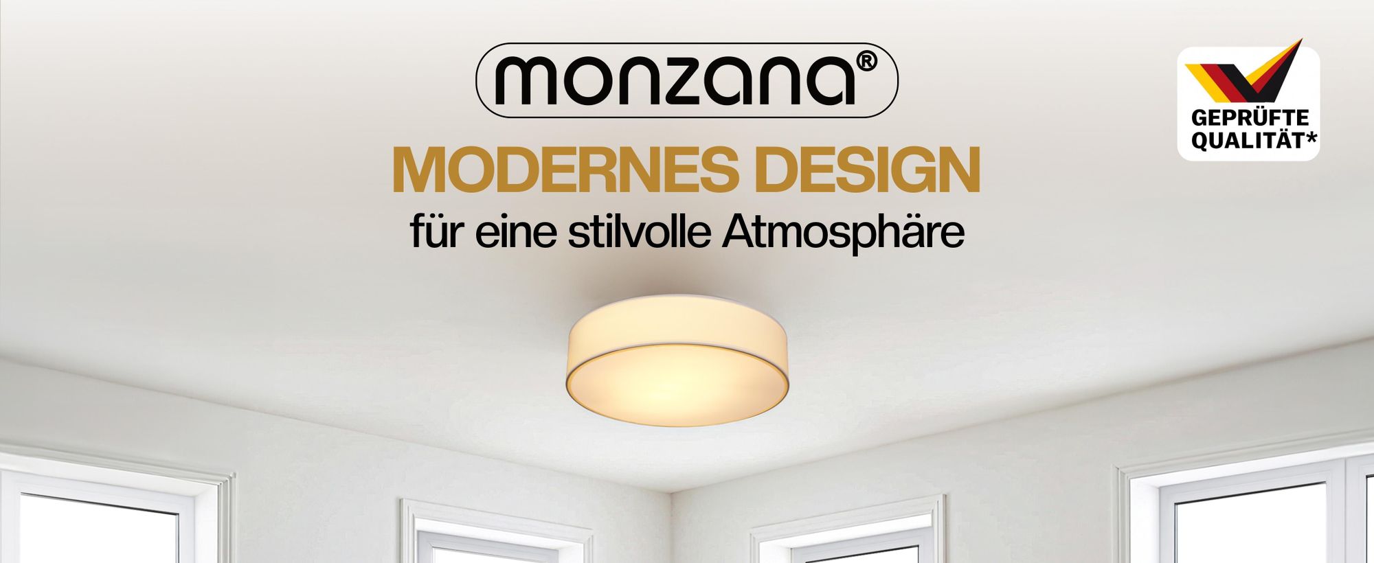 MONZANA Deckenlampe Stoff Wohnzimmer