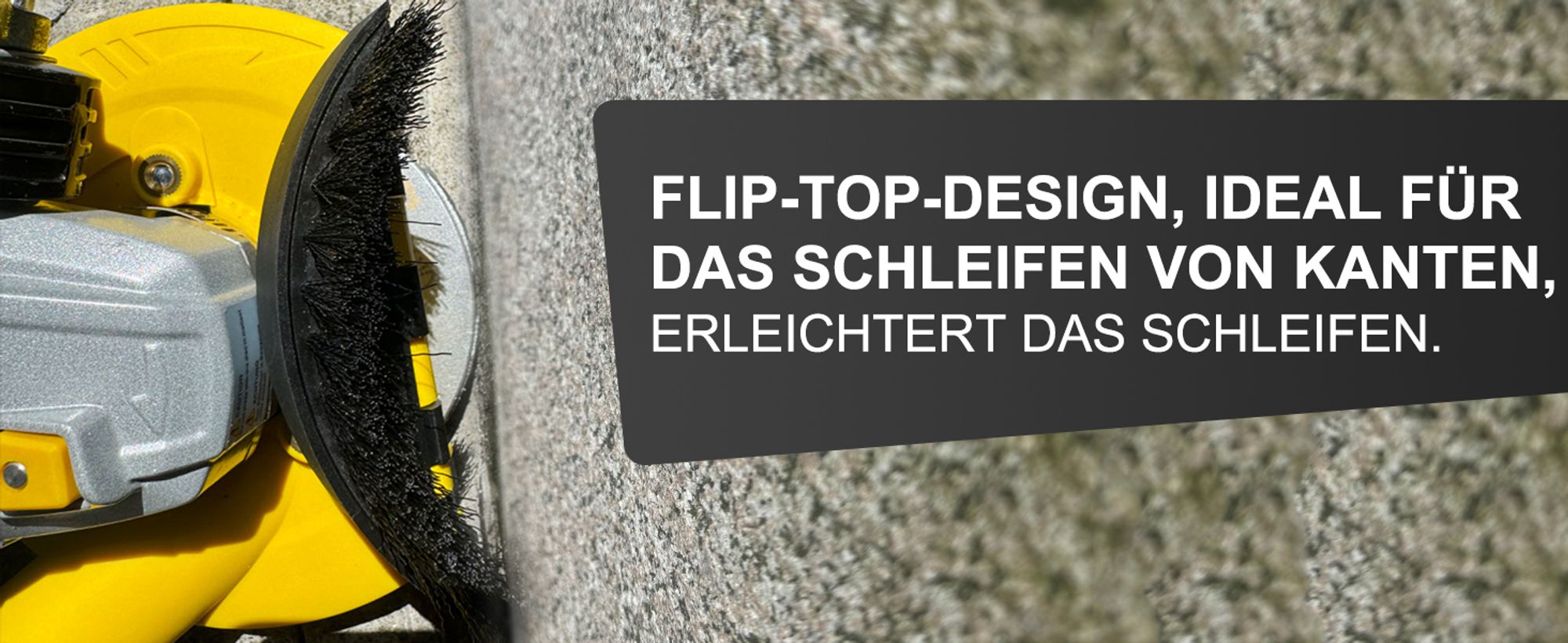 Absaughaube für Winkelschleifer + 125 mm Diamantschleiftopf PROFI 3.Generation