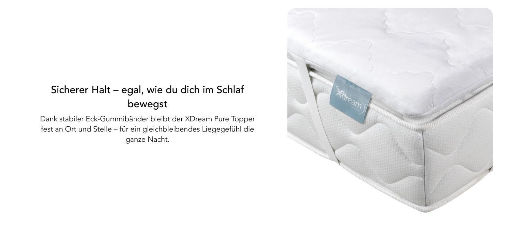 Ergonomischer Viscoschaum Topper | 80 x 200 | für alle Matratzen | XDREAM Pure Matratzenauflage