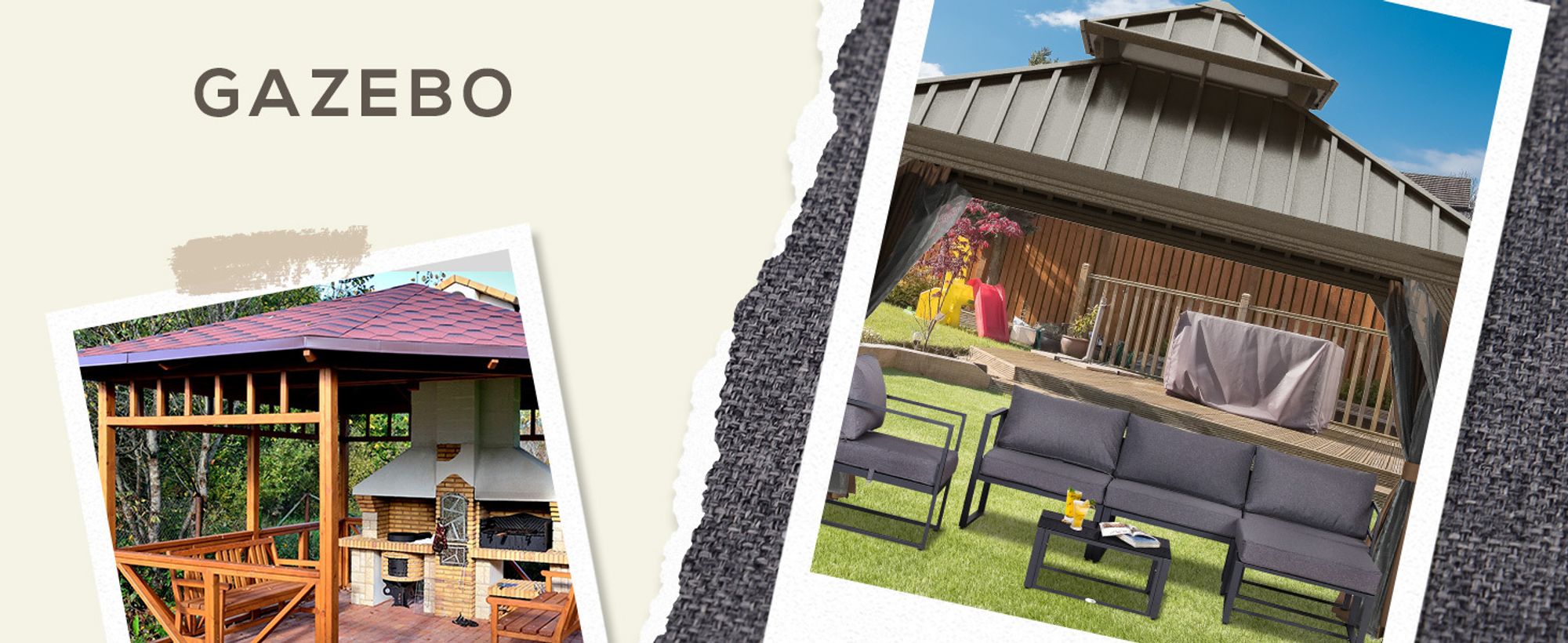 Outsunny 6er Gartenset Gartenlounge Gartengarnitur Gartenmöbel mit Kissen