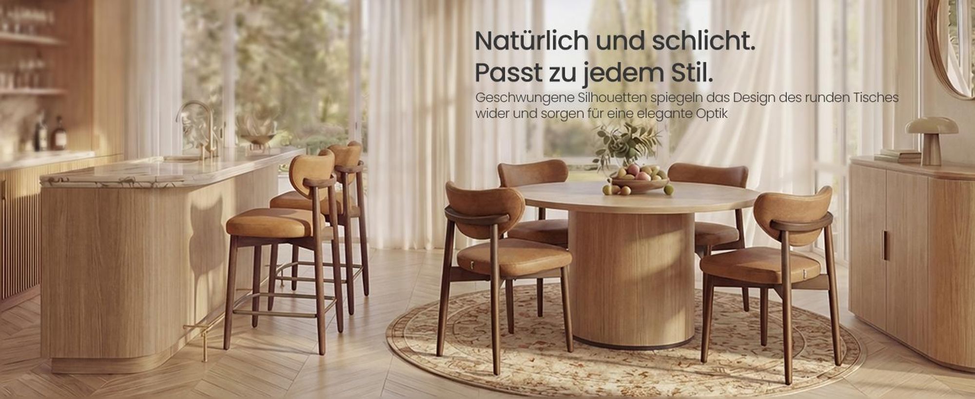 VASAGLE Barhocker 2er Set aus Kunstleder, mit Rückenlehne und Massivholzbeinen, 50 x 51,5 x 95,5 cm, Karamellbraun