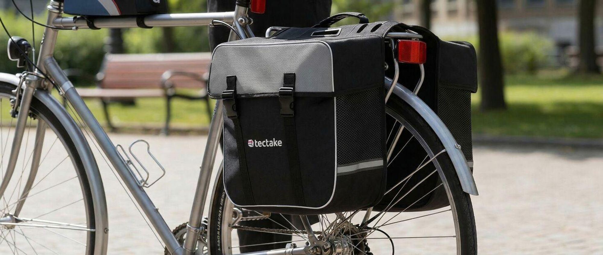 Set Fahrradtasche Georg und Fahrradrahmentasche große Fahrradtasche mit 2 Fächern wasserabweisend und robust