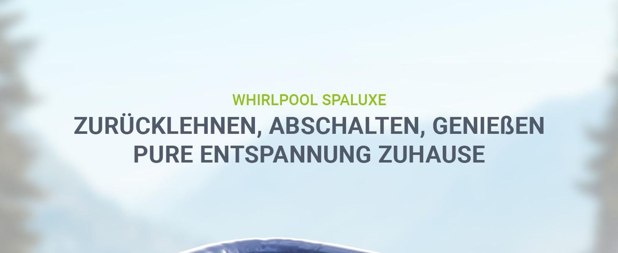 Juskys® Whirlpool SpaLuxe Grau/Blau - 3000W 130 Düsen aufblasbar 185x185x65 cm
