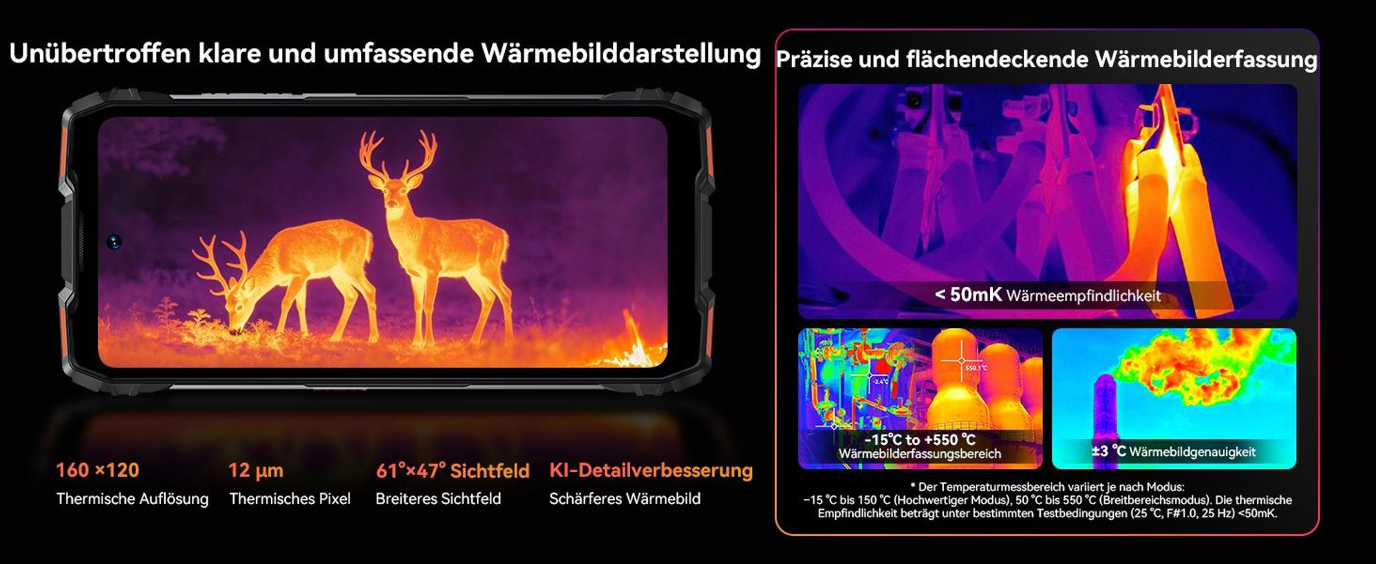 Blackview ROCK 3  Outdoor Smartphone Ohne Vertrag, 32+256GB, Android 16, 108MP, 6.78", 120Hz, 10000mAh,kabelloses Laden,Thermal Imaging, IP68/IP69K