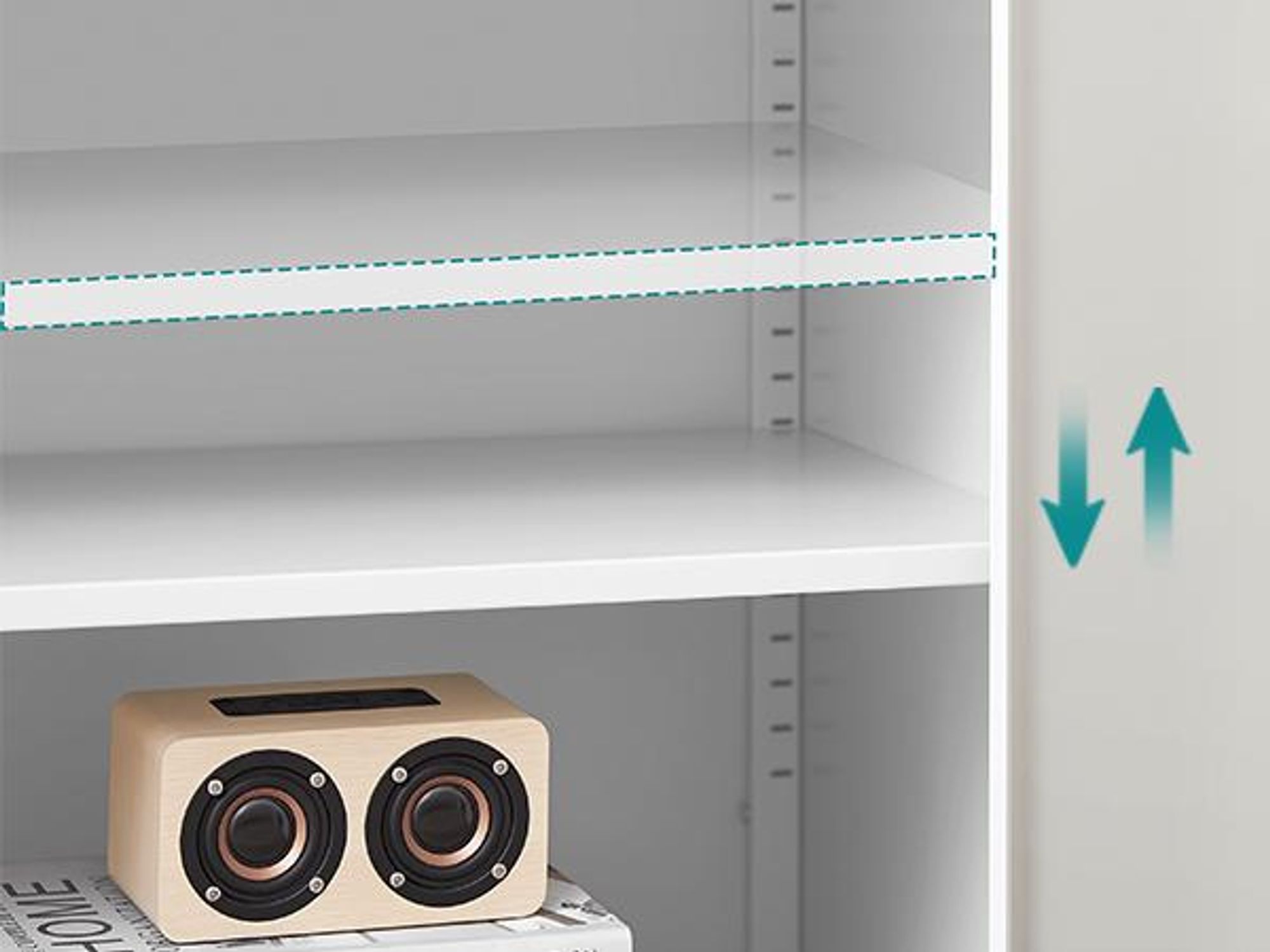 SONGMICS Aktenschrank, Mehrzweckschrank, Stahl-Aufbewahrungsschrank, 5 Ebenen, verstellbare Ablagen