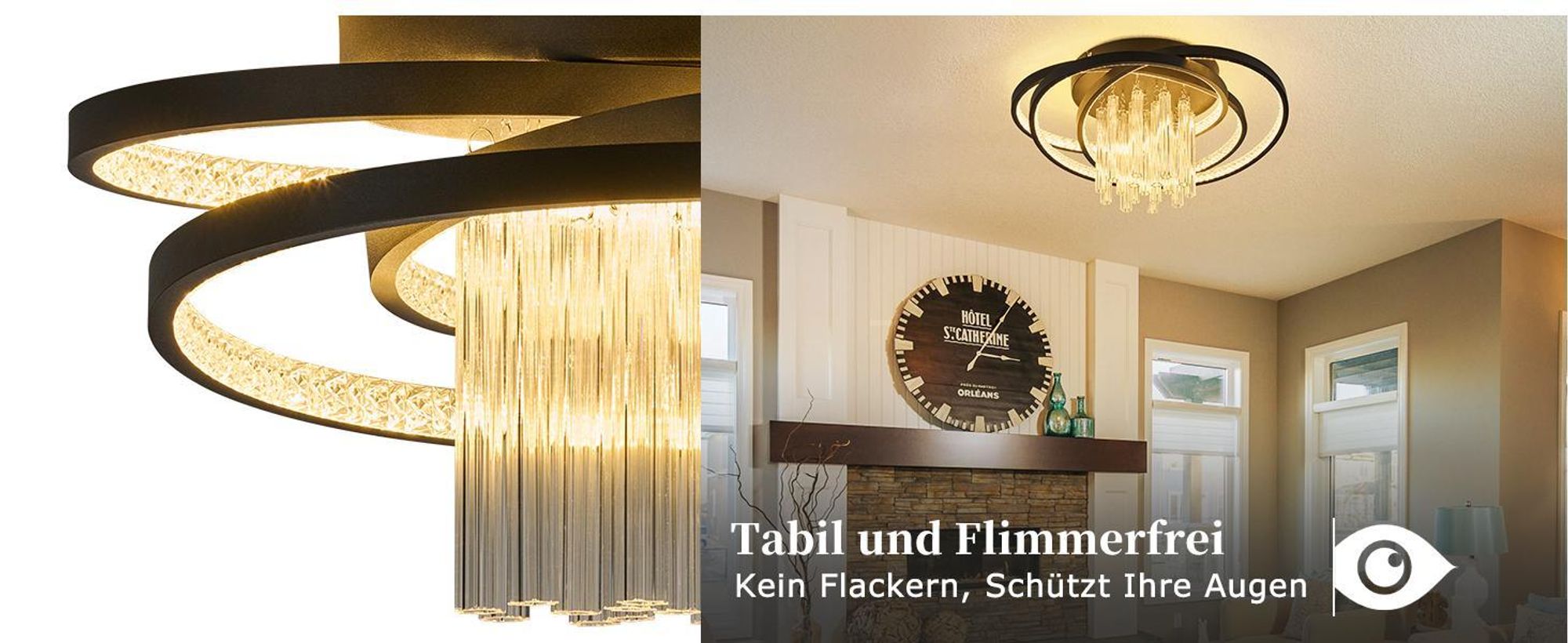 ZMH LED plafoniera 40W lampada rotonda soggiorno lampada camera da letto 3000K bianco caldo lampada corridoio in vetro illuminazione a soffitto